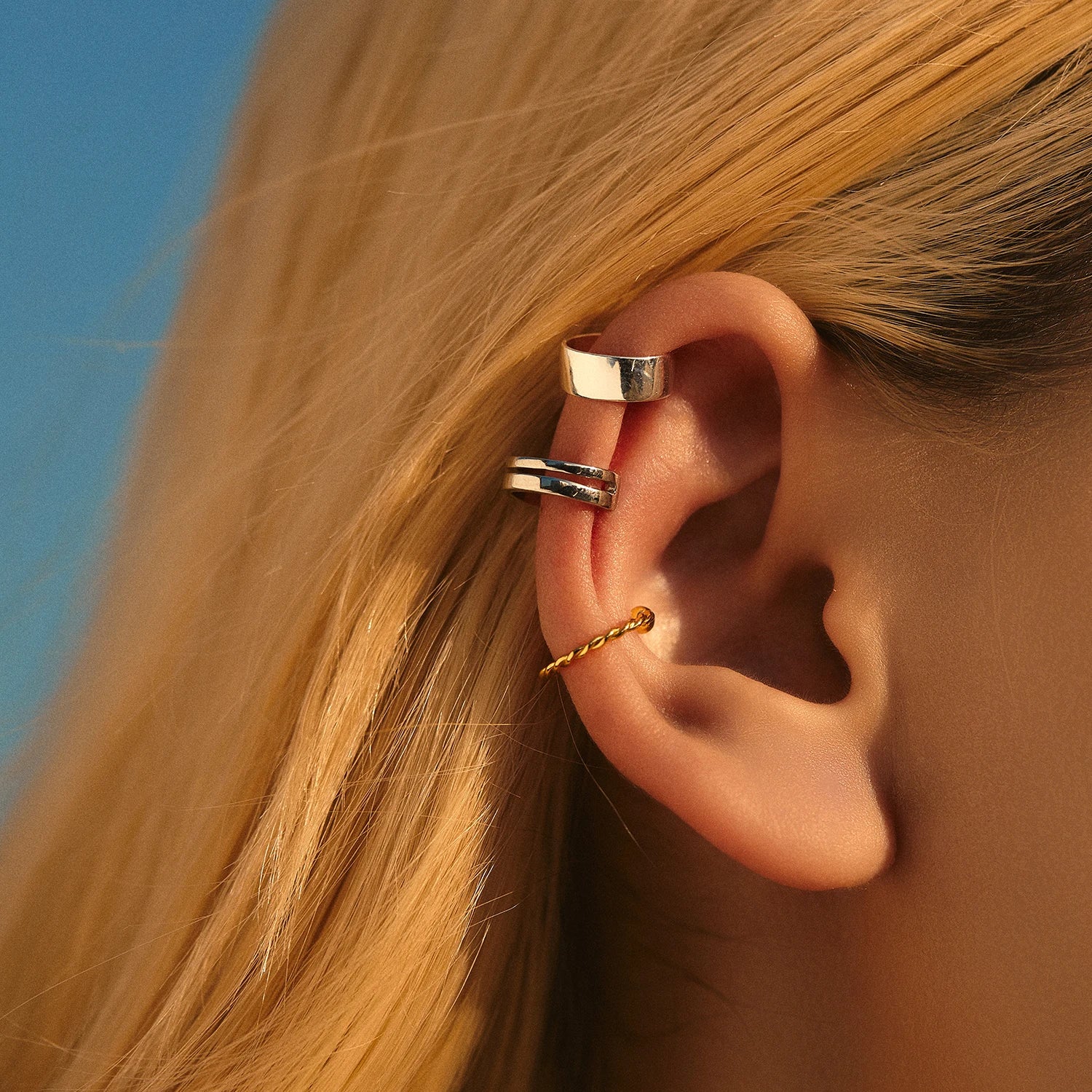 Orus earcuff by Orea – adjustable 925 sterling silver, no-piercing design